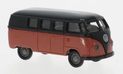 Brekina 31035 - H0 - VW T1a Kombi - schwarz/rot
